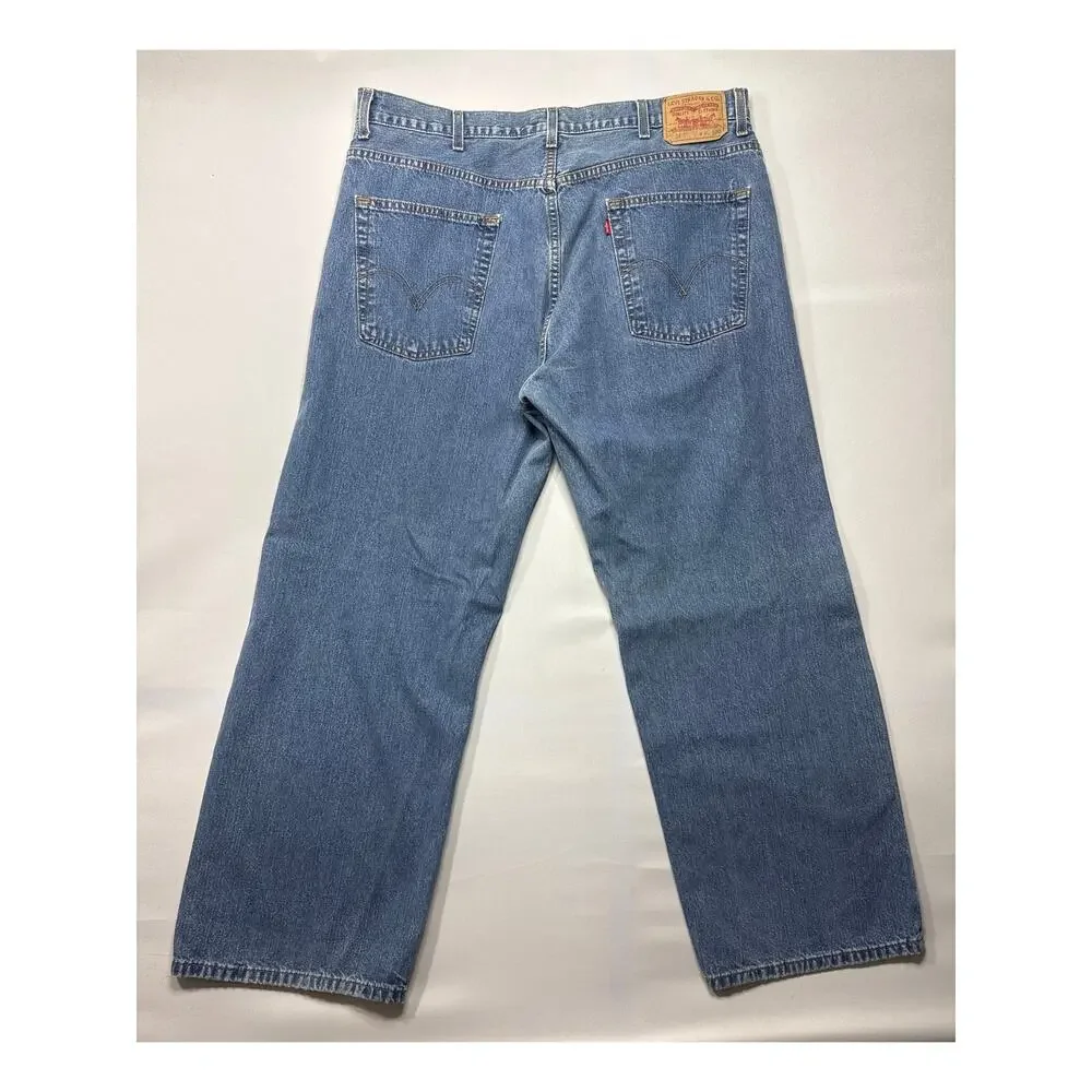 Levi's 569 Men's Loose Straight Leg Blue Jeans - Size 40x30 (40x28.5)